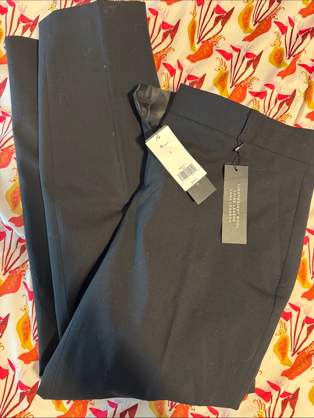 Banana Republic Women's Black Dress Pants - Lightweight Wool Blend
